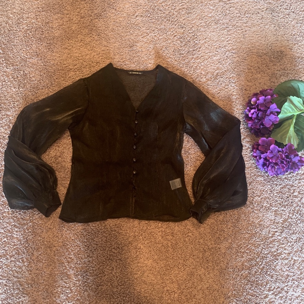 Black button shirt